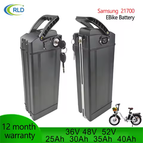48V 52V Haiba ebike Battery 36V 48V 52V 30Ah 35Ah 40Ah Silverfish High-power battery Sam-sung 21700 