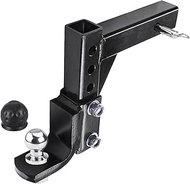 GACBKLA 10 Adjustable 4 Level Trailer Drop Hitch Ball Mount Tow Compatible for 2 Receiver With 50mm 