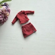 Barbie mattel suit red knit fit silkstone