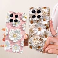 Case For Tecno Camon 30 Pro Cover CL8 CL7 Fashion Daisy Flower Soft Silicone Bumper For Tecno Camon 