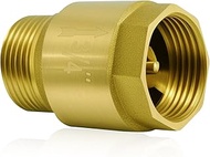 Brass Check Valve 3/4 Inch, Backflow Preventer 3/4 Inch Male to Female Return Valve with Internal Th