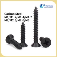 【starshinefasteners】((Black carbon steel) KA countersunk self-tapping, wood screws, countersunk self