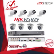 HIKVISION DS-7208HQHI-K1 CCTV 8 CHANNEL FULL HD 1080P H.265 DVR WITH 8 INDOOR & OUTDOOR IR CAMERA PA