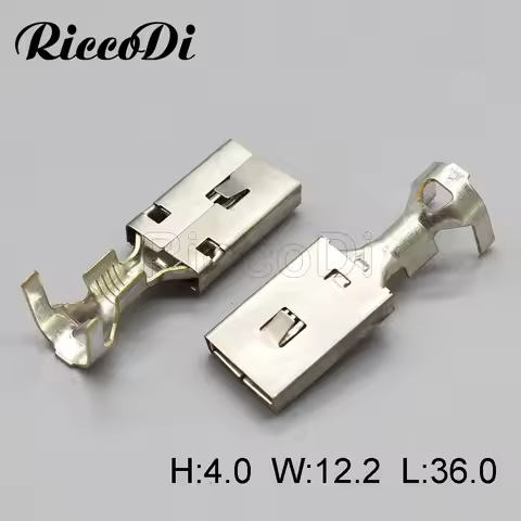 5Pcs G369 AMP Deutsch Automobile Connector 9.5MM Pins High Current Copper Female Crimp Wiring Termin