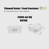 PROMO / TERMURAH Thinwall DM Kotak 2000 ml (25 pc) TERBAIK