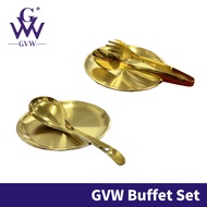 GVW Sudu Garfu Set Cutlery Set Spoon and Fork Set Buffet Tray Set Bekas Kuih Raya