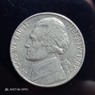 Koin Amerika 5 Cent Tahun 1982 D Liberty - FC02