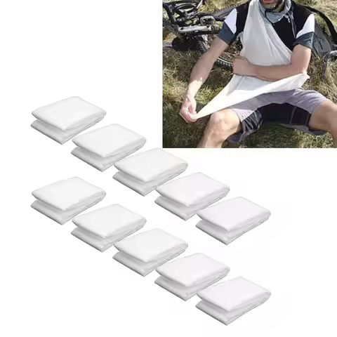 10PCS Emergency Triangular Bandages Thick Bandage Non Woven Fixation Emergency Bandage Emergency Tri