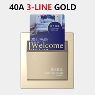 High Grade Hotel Power Card Switch Energy Saving Switch Insert Key 40A for Power Key Card Electricit