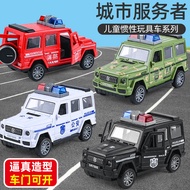 Children Stall Toy Car Inertial Drop-Resistant Can Open Door Simulation Model Police Car Ambulance F