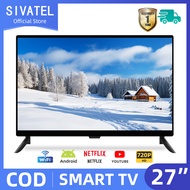 Sivatel  Smart TV LED 27 inch TV LED/LCD 21/24 inch TV Digital Full HD Android 11.0 Televisi Murah
