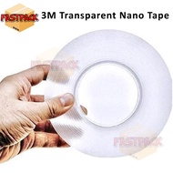 Nano Tape Transparent Clear Multifunctional Adhesive Double Side Tape 300cmx3cmx0.2cm / 100cmx3cmx0.2cm / 30cmx3cmx0.2cm