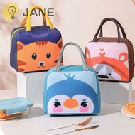 JANE Insulated Lunch Box Bags, Thermal Portable Cartoon Lunch Bag, Convenience Thermal Bag  Cloth Lunch Box Accessories Tote Food Small Cooler Bag