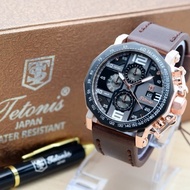 Jam Tangan Tetonis Original Tali Kulit - Tersedia Merk Rolex Aigner