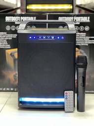 ลำโพงบลูทูธ ZQS8170 ดอกลำโพง8นิ้ว ฟรีไมค์ลอยแบบชาร์จ/รีโมท ตัวใหญ่เสียงแน่น รองรับ AUX TF USB เสียบไ