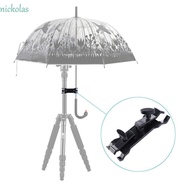 NICKOLAS Camera Umbrella Clamp Stable Photo Studio Fixation Sun-Shading DSLR Camera Portable Tripod 