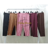 Leggings ShortPOLOS 7/8 JUMBO Short Leggings 7/8 Slippery Wanita Women's Short Leggings