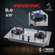 Pensonic Built in Hob Stainless Steel 2 Burner Gas Hob PGH-622S Gas Stove Dapur Gas Cooker Hob Murah
