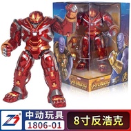 26.6cm Anti-hulk Central Action Iron Man Marvel Avengers Figure Ornaments Spiderman Toys 1806-01