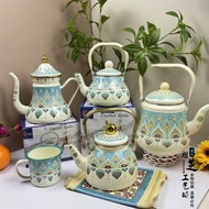 Xinjiang Ethnic Characteristic Enamel Thickened Enamel Kettle Kettle Enamel Milk Cup Teapot Cafe Res
