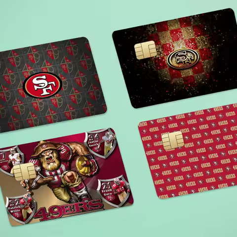 San Francisco 49ers Game Anime Sticker Film Skin Cover Case For Small Large No Chip Debit Credit Car