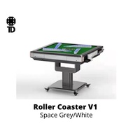 Foldable Automatic Mahjong Table - Rollercoaster - Space Grey/White (#42) Comes Assembled!