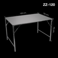 โต๊ะพับ โต๊ะพับขายของ ขนาด90ซม.120ซม.โต๊ะพับเมทัลชีท โหต๊ะเล็กพับ โต๊ะขายของตลาดนัด โต๊ะยาว โต๊ะพับร
