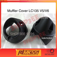 LC135 V5/V6 Muffler Cap/Exhaust pipe Cover(Black)(ekzos cover moto lc135 ori ekzos cutting standard 