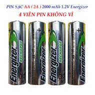 Bộ 4 viên pin sạc AA (2a) hoặc AAA (3a) - 1.2V Energizer 2000mAh 2300mAh 700mAh 800mAh dùng cho thiế