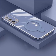Soft Case Oppo A54 A74 A95 4G Ring Magnetic Holder Wireles Plating Mewah