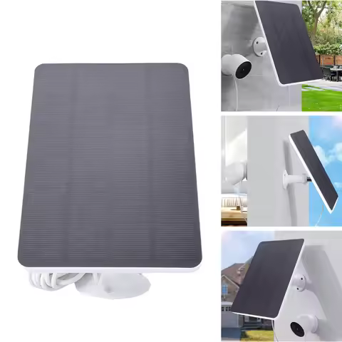 10W Solar Panel for Google Nest Camera Monocrystalline PET EVA Waterproof with 9.8FT Cable Adjustabl