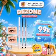 [DEZONE] Dezone Double-Headed Eyeliner Pencil with Convenient Eyeliner Brush, Long-lasting Waterproo