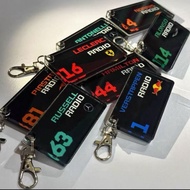 F1 Peripheral Acrylic Radio Keychain Pendant High-value Niche f1 Pendant Russell Keychain
