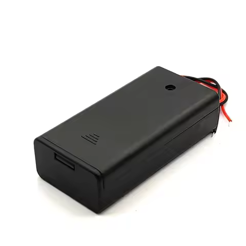 50 Pcs 2*1.5V AA Battery Case AA Battery Holder AA Box Base Socket With Wires,Switch And Cover, 2AA 