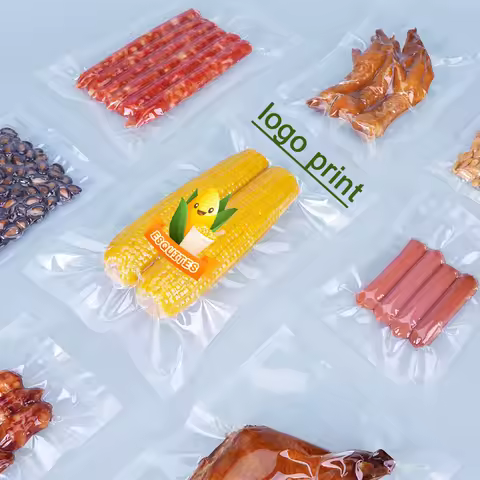 Customized Food Vacuum Bags, Vacuum Packaging Bags For Meat, Frozen Food, Grains Biscuits