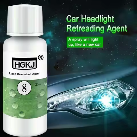 VERYUS 20ML Headlight Restorer HGKJ 8 Car Lights Polishing Kit Chemical Repair Renovation Auto Detai