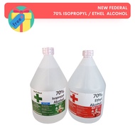 New Federal 70% ISOPROPYL ALCOHOL | ETHYL ALCOHOL DISINFECTANT ANTISEPTIC 1 GALLON