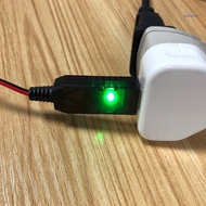 【SUIT*】 1m USB to 4 2V 1A PH2 0 2Pin USB Charger Cable with LED indicator for 3 7V Rechargeable  Pac