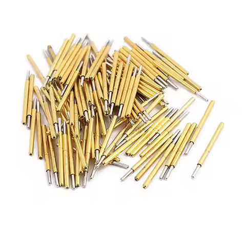 100PCS/Pack P75-J Small Round Head Spring Test Probe Diameter 1.02mm Length 16.5mm PCB Test Pin