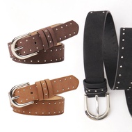 Ladies Rivet Belt Pin Buckle Belt Punk Casual Trendy Belt All-Match Unique Belt PD251029