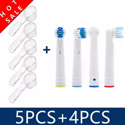 4pcs Replacement Brush Heads For Oral-B Electric Toothbrush Fit Advance Power/Pro Health/Triumph/Vit