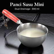 Cooking equipment Mini Sauce Pan Stainless Steel 410 Dual Drainage 300ml - HK1
