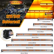 12V-24V LED COB  Lamp Truck Strobe Light Emergency Light Bar Lorry Signal Lamp Car Warning Light Waterproof Amber