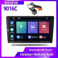 EKLEVA 9016C 1Din วิทยุติดรถยนต์ Fm/USB /Aux GPS เครื่องเล่น MP5 Carplay MirrorLink 9 หน้าจอแผงวงจรร