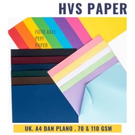 TOKOMAWARKUNING [2 and 10 Sheets] Colorful Paper HVS 110 GSM UK A4 and 110 GSM PLANO