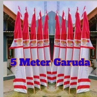 Bendera Layur 5 Meter Garuda Merah Putih/ Umbul Umbul 5 Meter