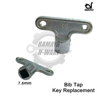 DEKKO Bib Tap Key Replacement. Key Opener for Brass Bib Tap