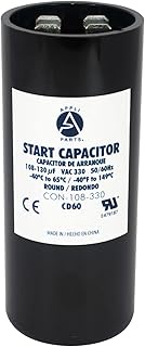 Appli Parts motor start capacitor 108-130 Mfd (microfarads) uF 330VAC universal fit for electric mot