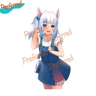 ⊰Cartoon Fashion Decal Hololive Pekora Gura Ina Fubuki Watson PVC Car Sticker Car Door Protector ⚡☯