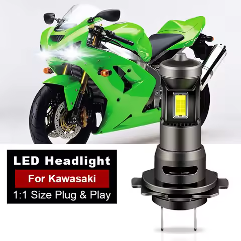 1/2PCS 30000LM Led Headlight For Motorcycle H7 For Kawasaki Ninja ZX6R ZX636C 2003-2006 ZX10R ABS 20